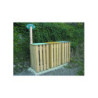 CORBEILLE TRI SÉLECTIF BOIS 2 X 100 L ET 3 X 100 L