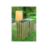 CORBEILLE TRI SÉLECTIF BOIS 2 X 100 L ET 3 X 100 L