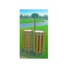 CORBEILLE TRI SÉLECTIF BOIS 2 X 100 L ET 3 X 100 L