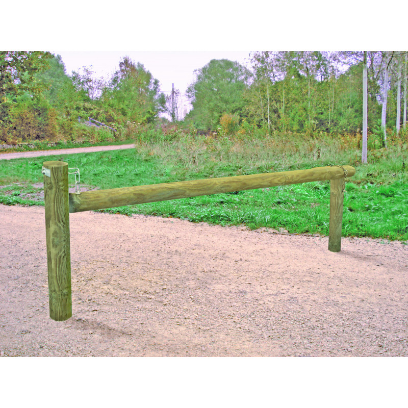 BARRIÈRE BOIS PIVOTANTE