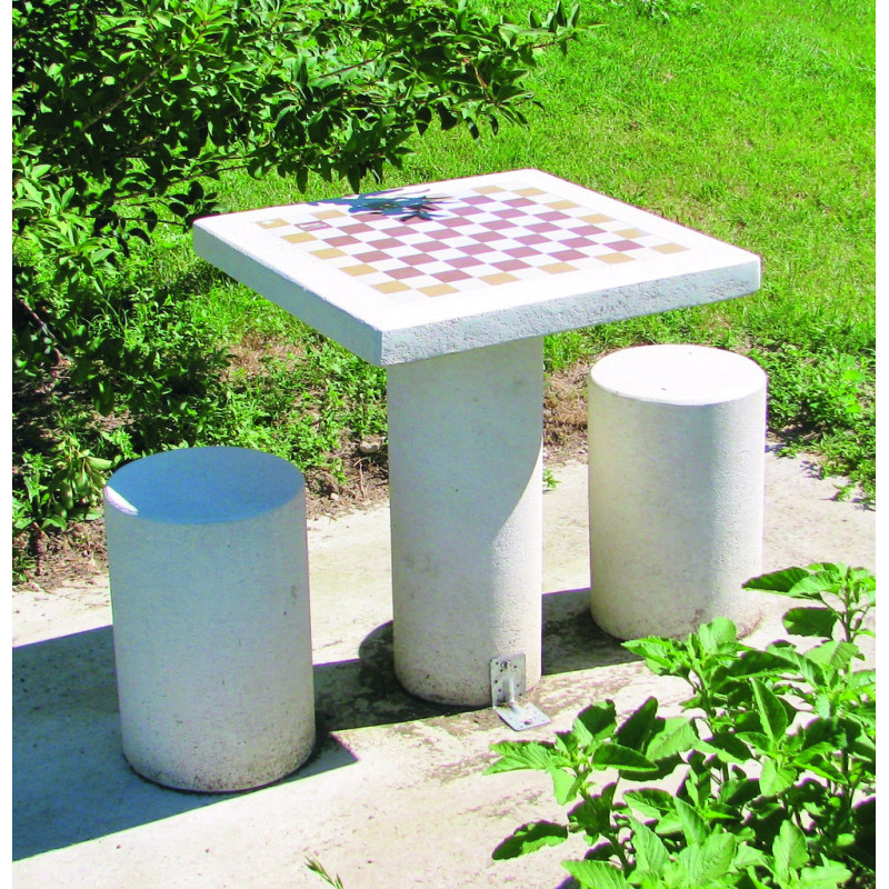 TABLE DE JEUX BÉTON
