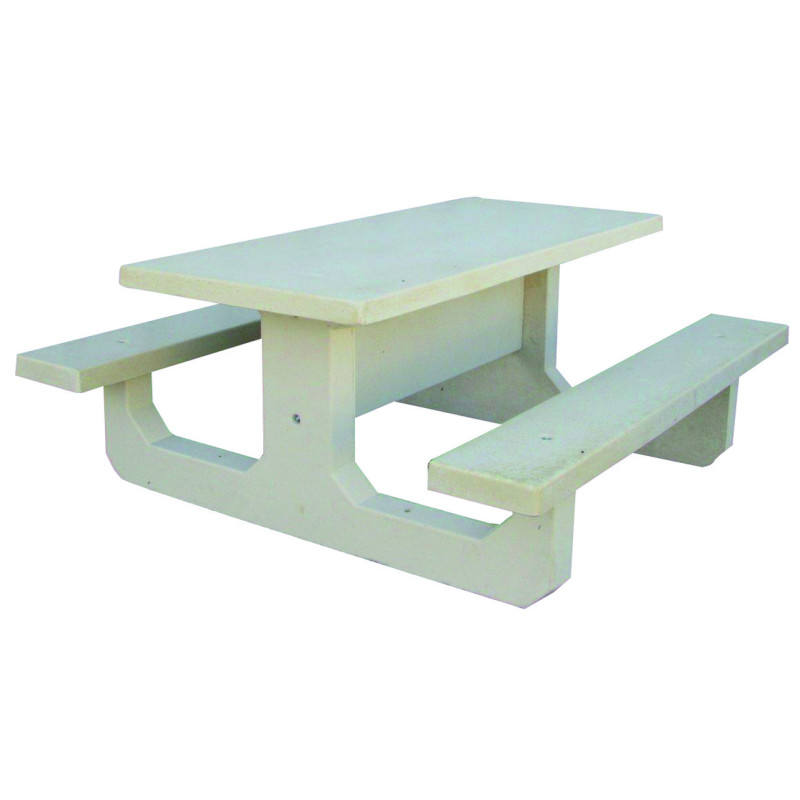 SCELLEMENT TABLE PIQUE NIQUE BÉTON TAMARIS
