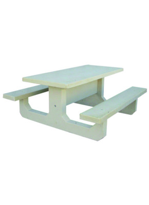 SCELLEMENT TABLE PIQUE NIQUE BÉTON TAMARIS