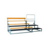 1 tribune 3 rangs + 1 escalier 3 rangs + 1 garde-corps