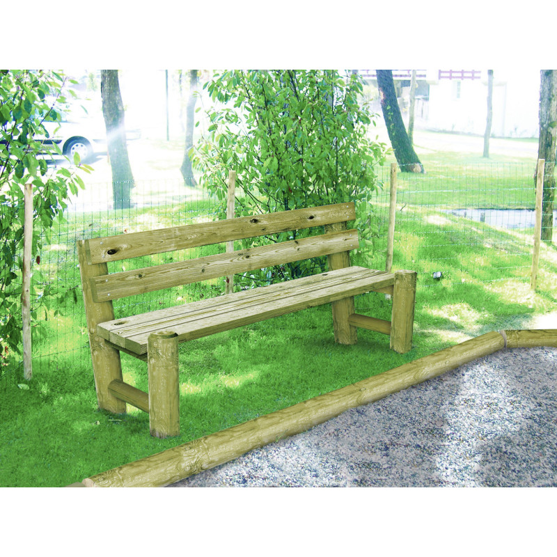BANC PUBLIC TOUT BOIS LILAS
