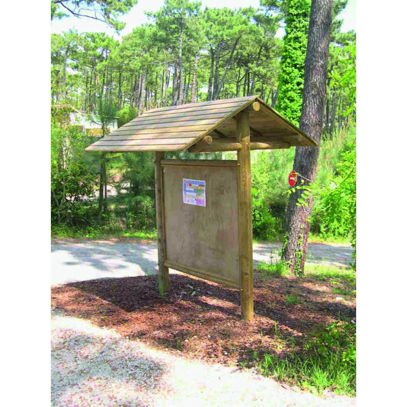 PANNEAU D'INFORMATION BOIS GRAND TOIT