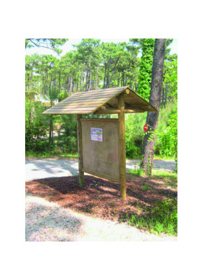 PANNEAU D'INFORMATION BOIS GRAND TOIT