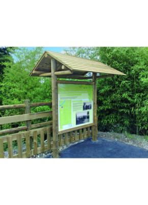PANNEAU D'INFORMATION BOIS GRAND TOIT
