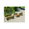 STRUCTURE DE JEUX BOIS TRACTEUR ET REMORQUE