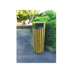 CORBEILLE D'EXTÉRIEUR BOIS...