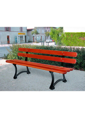 BANC EXTÉRIEUR BOIS MALOU LAMES ARRONDIES