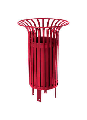 Corbeille avec seau 55 L RAL 3004