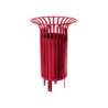 Corbeille avec seau 55 L RAL 3004