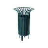 Corbeille avec seau 55 L RAL 7016