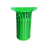 Corbeille demi-ronde avec seau 35 L RAL 6005
