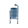 Acier ronde+ cendrier60&nbsp;litres