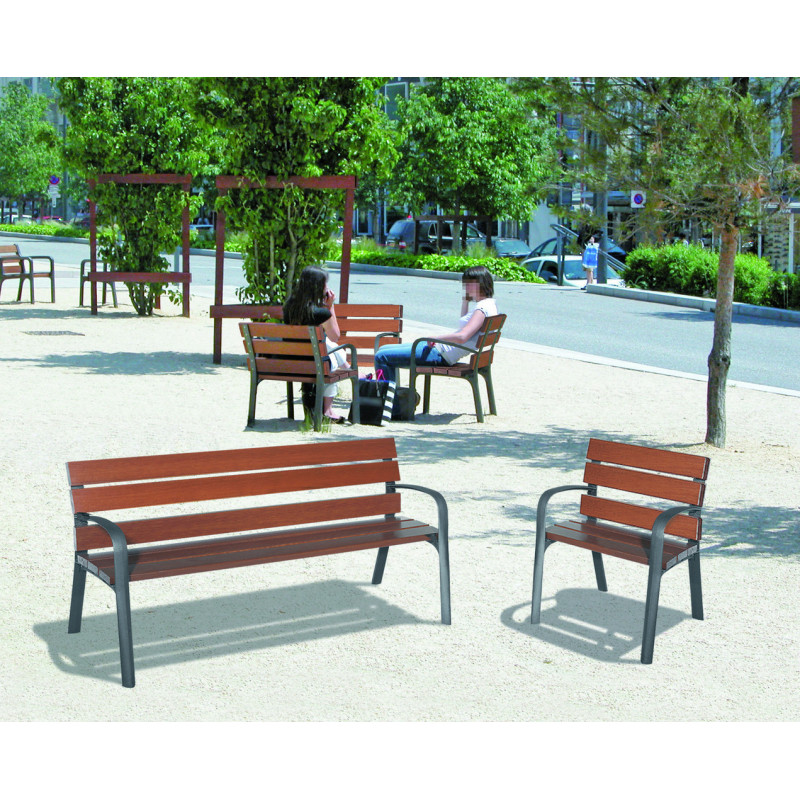 GAMME URBAINE EXOTIQUE - BANC ET FAUTEUIL