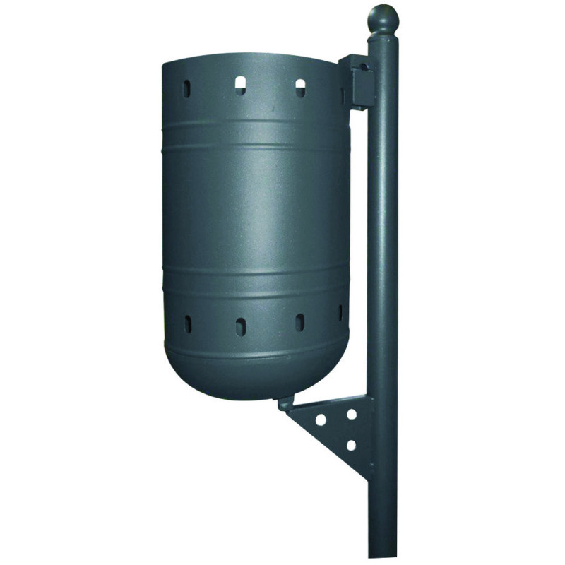 CORBEILLE URBAINE STYLE SUR POTEAU 40 L