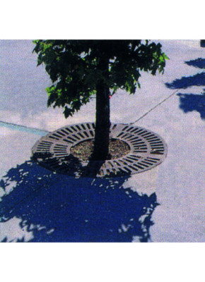GRILLE CONTOUR D'ARBRE RONDE