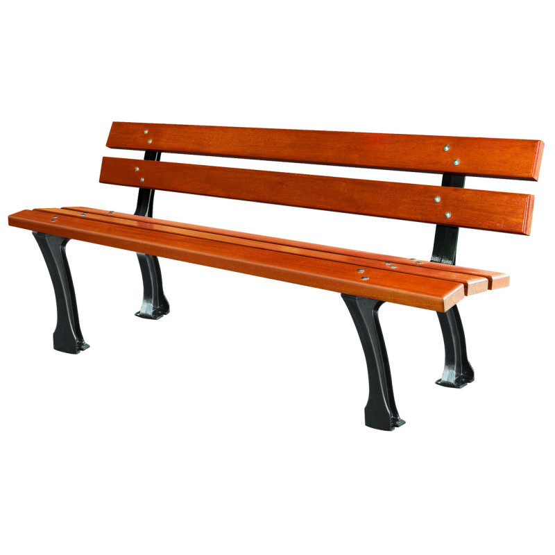 BANC BOIS EXOTIQUE MALOU 4 PIEDS