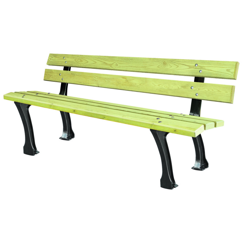 BANC BOIS MALOU PIN 4 PIEDS