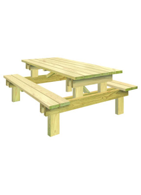 TABLE PIQUE-NIQUE EN PIN BUIS
