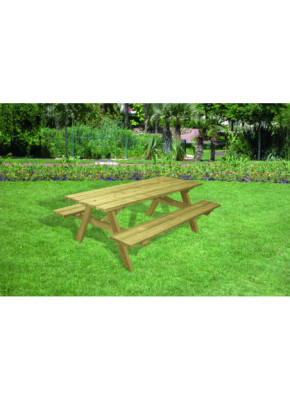TABLE PIQUE-NIQUE BOIS ÉCUREUIL