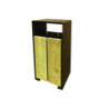 CORBEILLE PUBLIQUE ACIER ET BOIS TAULO 60 L