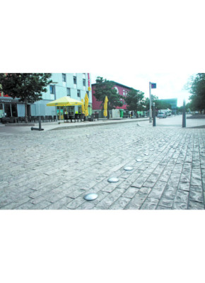 PLOT PODOTACTILE ET BANDE GUIDAGE INOX