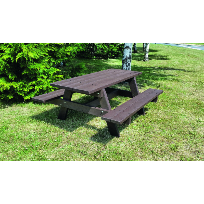 TABLE PIQUE-NIQUE RECYCLÉE PARC ZOLA