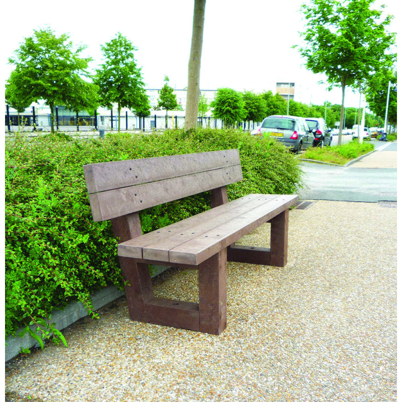 BANC ET BANQUETTE PLASTIQUE RECYCLÉ ESCAPADE