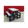 TABLE D'EXTÉRIEUR HAUTE RECTANGULAIRE