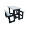 TABLE D'EXTÉRIEUR HAUTE RECTANGULAIRE