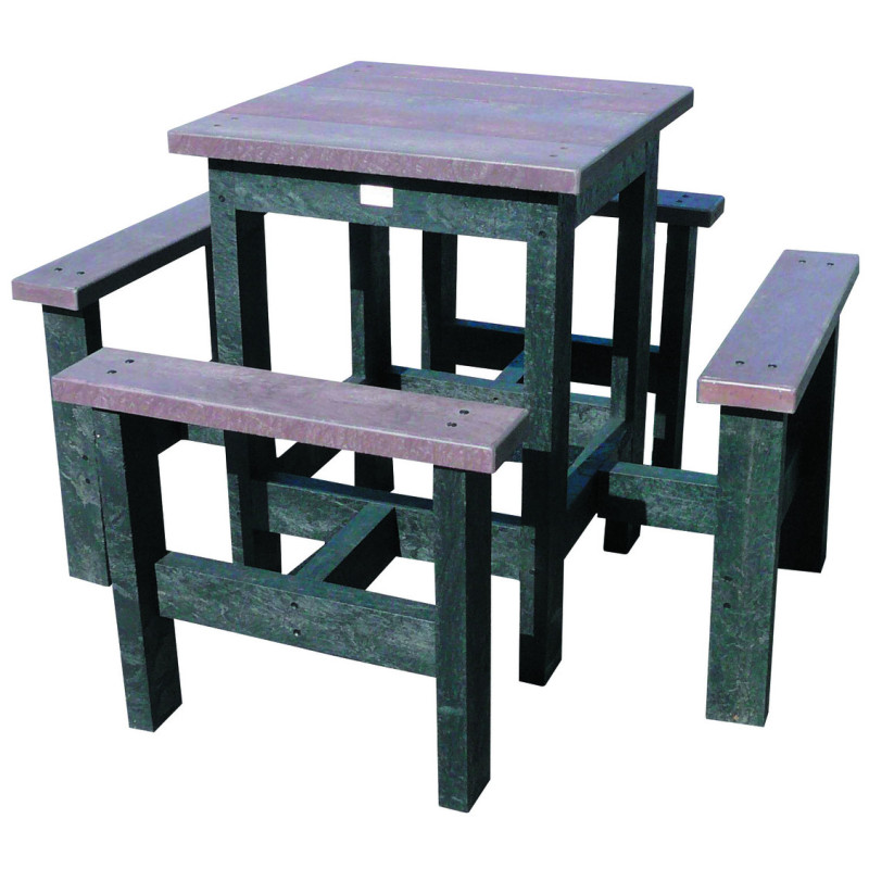 TABLE EXTÉRIEURE MANGE DEBOUT CARRÉE