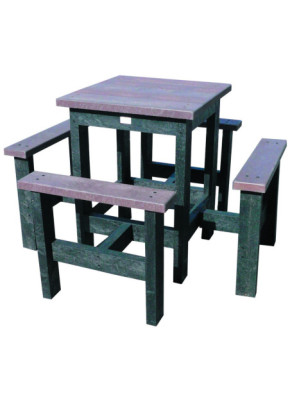 TABLE EXTÉRIEURE MANGE DEBOUT CARRÉE