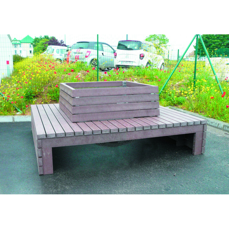 DOSSIER POUR BANC CONTOUR D'ARBRE