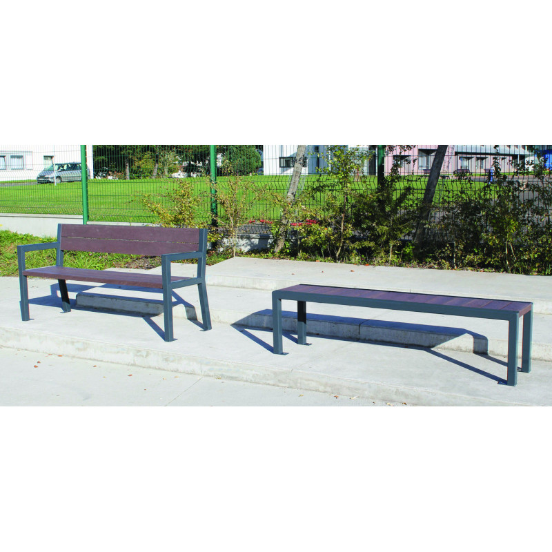 BANC ET BANQUETTE DE VILLE ÉLÉGANCE
