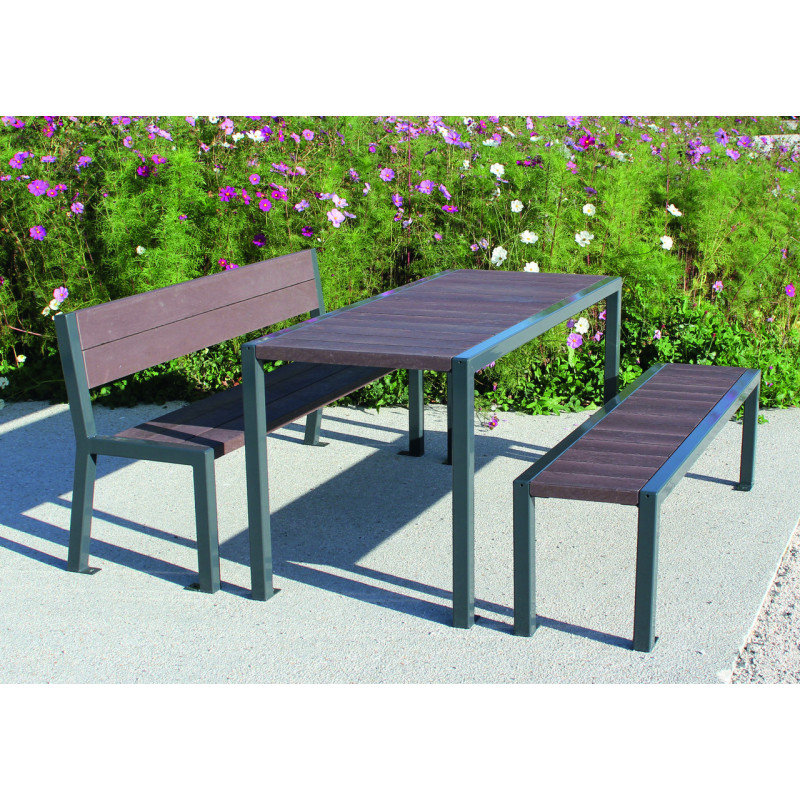 TABLE DE PIQUE NIQUE RECYCLÉE ÉLÉGANCE