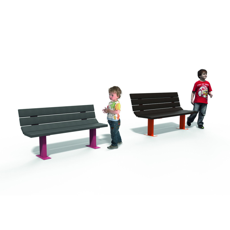 BANC PLASTIQUE RECYCLÉ BILBAO ENFANT