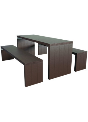 TABLE PIQUE-NIQUE PLASTIQUE RECYCLÉ ARCHE
