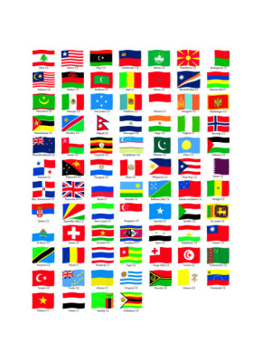 DRAPEAU PAYS DU MONDE