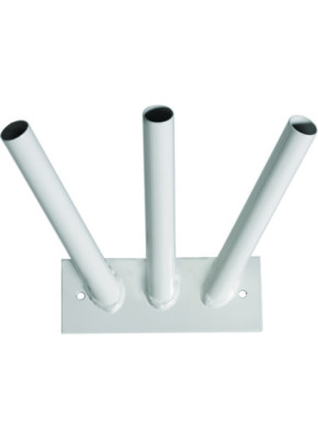 Porte-drapeaux Ø 26 mm oblique 3 mâts