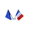 Porte-drapeaux Ø 26 mm oblique 2 mâts