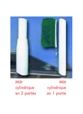 MÂT CYLINDRIQUE PAVOISEMENT
