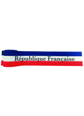 RUBAN TRICOLORE IMPRIMÉ