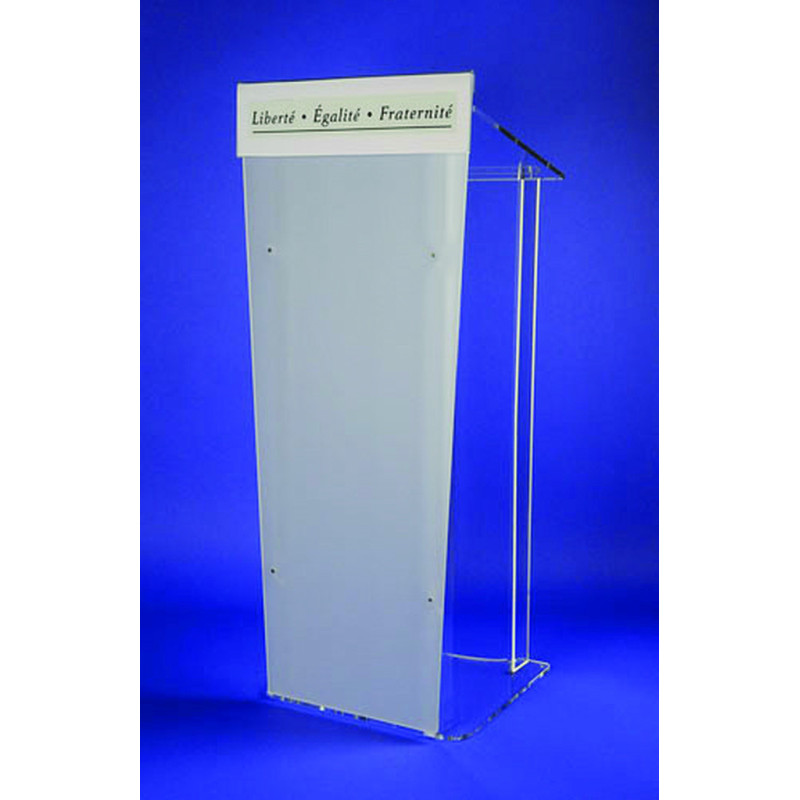 PUPITRE ORATEUR PLEXIGLAS COLONNE