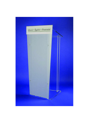 PUPITRE ORATEUR PLEXIGLAS COLONNE