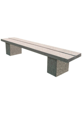 Banquette finition gravillons lavés