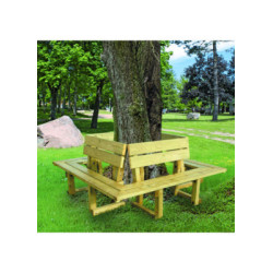 BANC TOUR D'ARBRE BOIS...