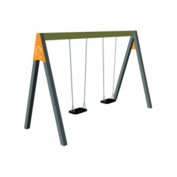 BALANÇOIRE PORTIQUE ACIER 2 M